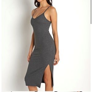 Stillwater LA . Small. Grey. Ribbed dress. So simple Rib tank dress